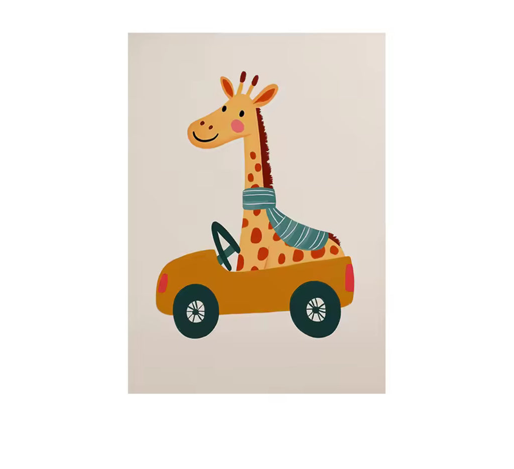 Lekfulla djurposters