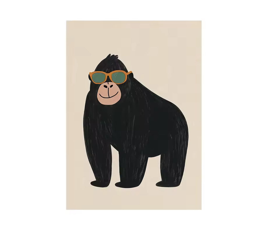Lekfulla djurposters