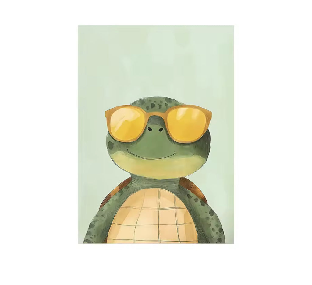 Lekfulla djurposters