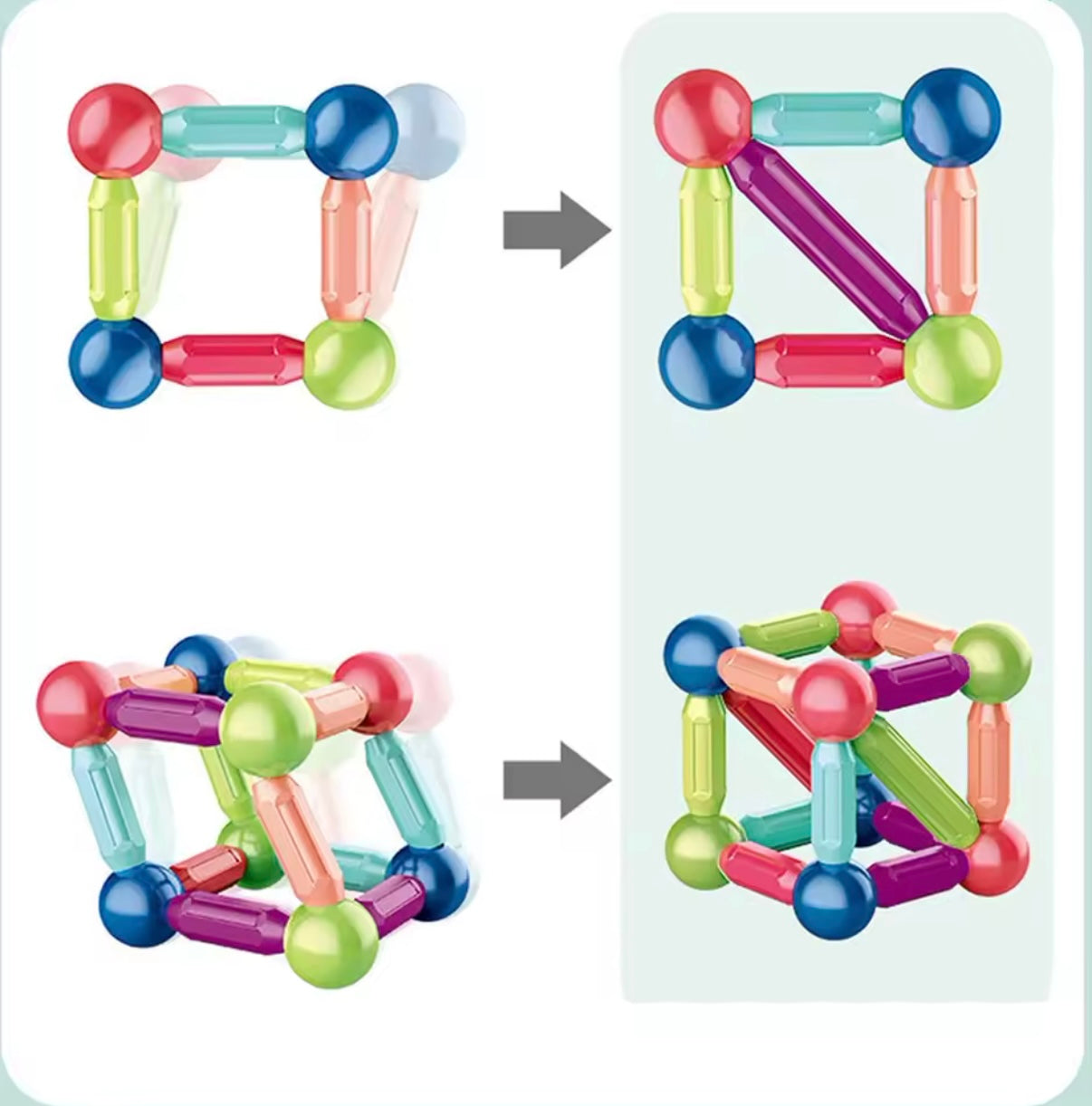 Magnetiska byggklossar