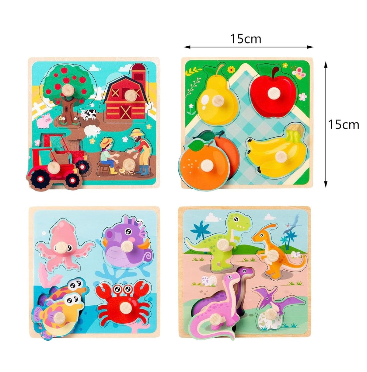 Färgglada Knoppussel