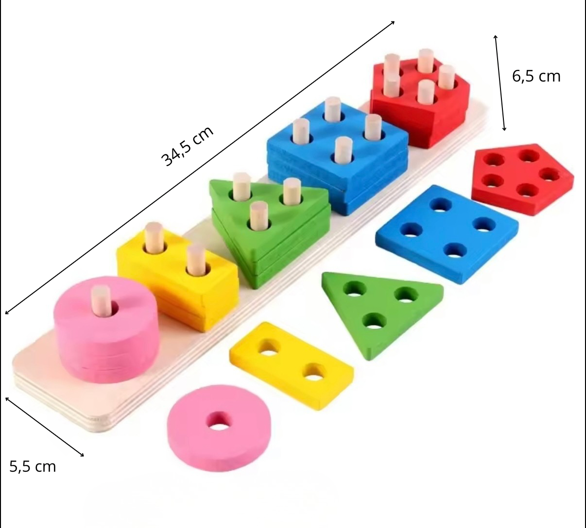 Sorteringsbräda - 5 former