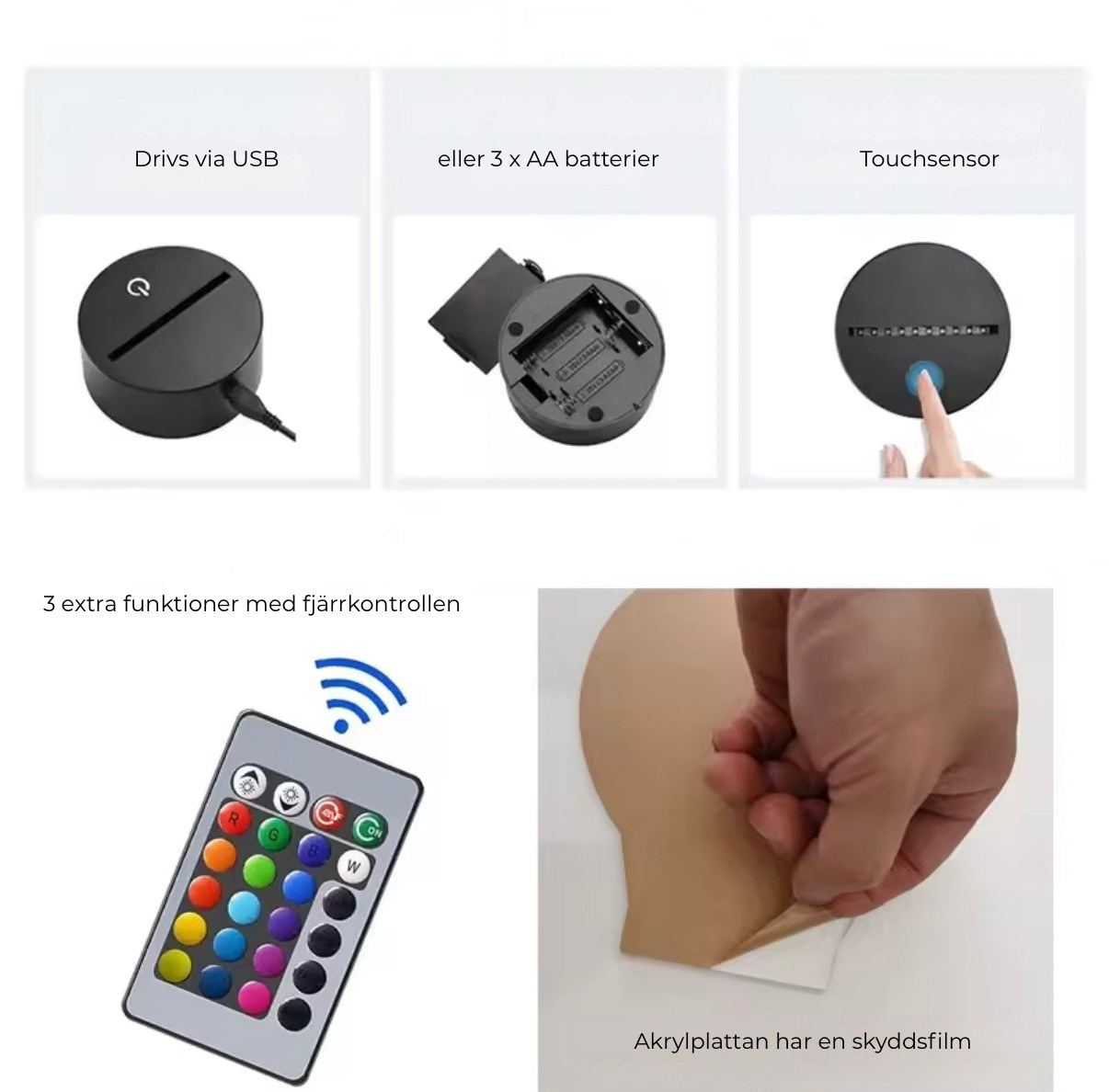 Fotbollsdesign LED-lampa