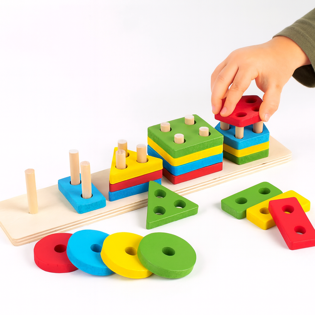 Montessori Träpussel