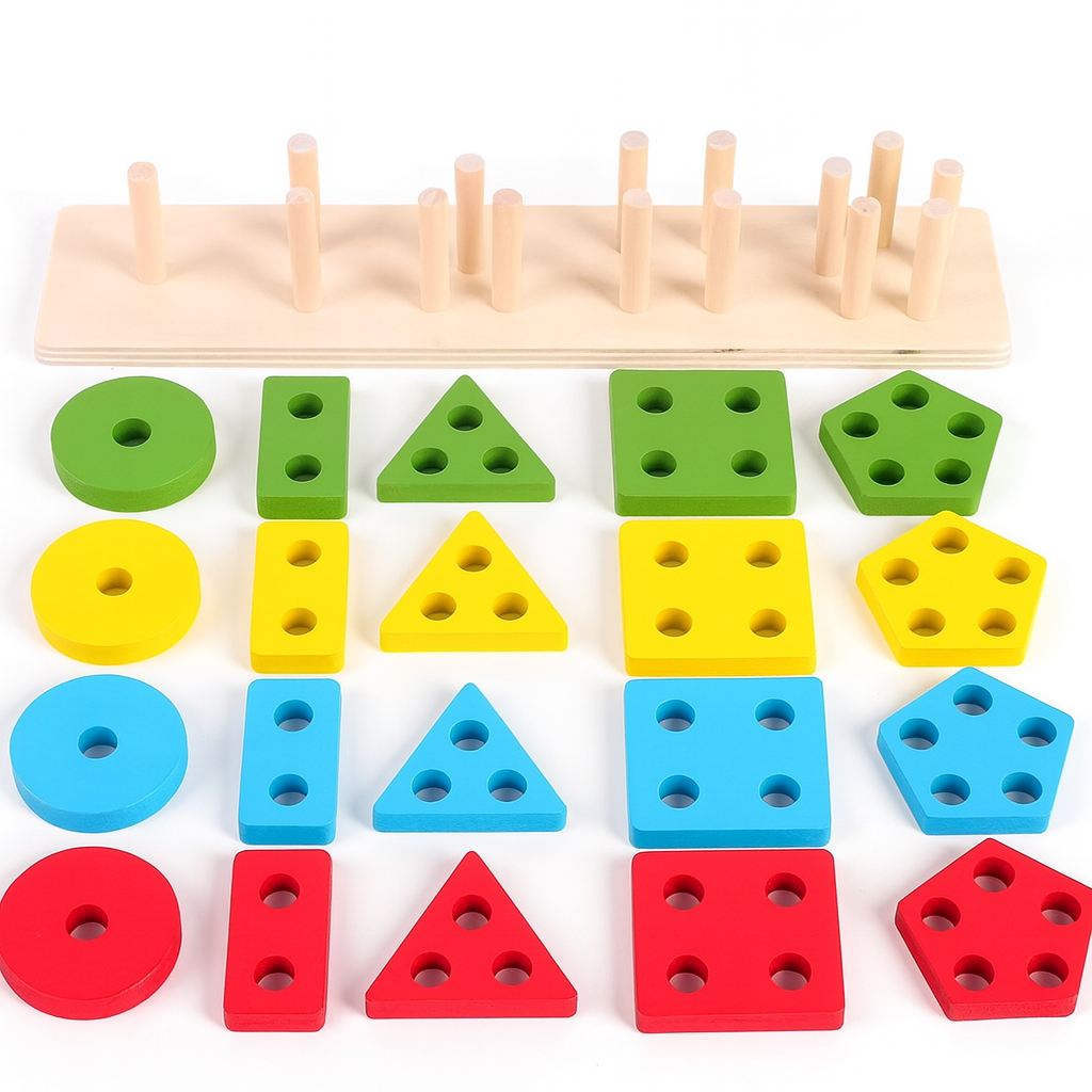 Montessori Träpussel