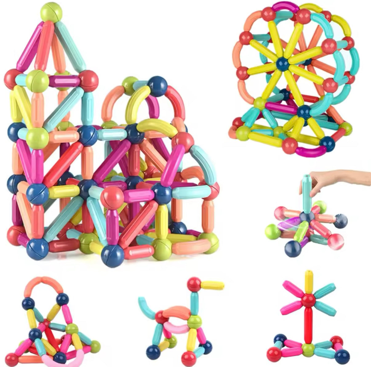 Magnetiska byggklossar