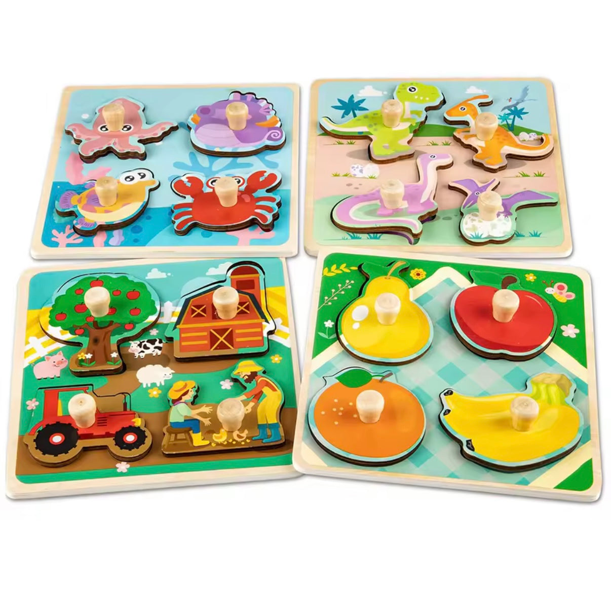 Färgglada Knoppussel